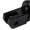 Miniatyrbillede 3 af 8: 2 stk. Motorcykel Forreste Fodstøtter CNC Aluminium Legering Fodstøtte Udskiftning til Aprilia RS660 RSV4 Tuono 660 V4 1100 Sort