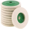 Miniatyrbild 1 av 5: Polera Som Ett Proffs: 100 mm Polerskivor i Ullfilt, Mjuk Elastisk Ull För Vinkelslip, Högkvalitativt Material Garanterar Lång Livslängd, Idealisk För