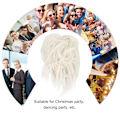 Miniatyrbilde 8 av 8: Hårstykke for rotete bun - Kvinnelig Mote Updo Hestehale Syntetisk Hårstykke for Dating Dansing Fest Q17‑60#