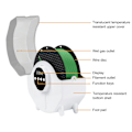 Miniatyrbillede 7 af 8: 3D Printer Filament Tørreboks Hurtig Opvarmningshastighed Halvgennemsigtig Lukket Filament Opbevaringsboks 100‑240V EU Stik