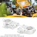 Miniatyrbild 7 av 8: RC Främre Axelvikter Set Koppar Aluminiumlegering Främre Portal Drivhus Styrknoge Motvikt för HOBBYPLUS 1/18 4WD CP18P RC Bilar Silver