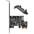 PCIe Expansionskort USB 3.2 Gen1 5Gbps Typ E A Key Frontpaneladapter För Stationära Datorer, ASM1042A Chipset Kompatibel Med Win XP Till Win 11