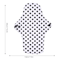 Miniatyrbilde 6 av 8: 5 stk Kvinnelige Sanitærbind Bomulls Gjenbrukbare Lekkasjesikre Vaskbare Gravide Kvinne Menstruasjonsbind M 19cm x 26cm