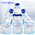 Miniatyrbild 2 av 7: Smart Leksak för Barn, APP-Kontrollerade Uppladdningsbara Robotleksaker, Interaktiva LED-Ögon Geststyrning, 200 Redigerbara Programfält, Rolig App för
