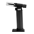 Miniatyrbillede 2 af 2: Genopfyldbar Butan Mikrobrænder Lighter Udendørs Grillmadlavning Svejsning Lodning Værktøj (Sort)