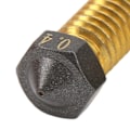 Miniatyrbillede 4 af 8: 5 stk 3D Printer Hotend Dyse 0,4 mm Messing PTFE Belægning Ekstruder Hot End Dyse til 1,75 mm Filament Vulkan Dyse