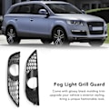Miniatyrbilde 8 av 8: Frontfanger Grill for tåkelys 4L0807675C Svart Frontfanger Grill Erstatning for Q7 2009‑2015