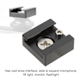 Miniatyrbillede 7 af 8: Kold Sko Montering Adapter med 1/4 tommer Skrue til Kamera Bur Lommelygte Skærm Mikrofon