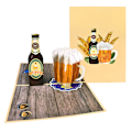 Pikkukuva 1 / 5: Olut ponnahdusikkuna kortti, 5x7-3D onnittelukortti, ponnahdusikkuna syntymäpäiväkortti