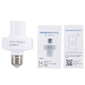 Miniatyrbillede 2 af 2: E27 Wifi Smart Lyspære Fatning Holder Armatur Støtte til Android \\ios RF 433MHZ