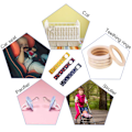 Miniatyrbild 5 av 7: Babysving för småbarn, bärbar för inom- och utomhusbruk, förinstallerade vaggvisor, Bluetooth-aktiverad fjärrkontroll för anpassad underhållning, pekskärm