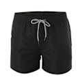 Miniatyrbilde 2 av 8: Menn Myke Elastiske Midje Strandshorts Motefest Trekkstreng Avslappede Boardshorts for Ferie Svart XL