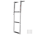 Miniatyrbillede 2 af 8: 3-trins dæktrappe Teleskopisk foldbar boardingplatform trappe 304 rustfrit stål bådrampe