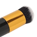Miniatyrbillede 5 af 8: 2 stk. Chubby Makeup Brush Portable Fluffy Soft Syntetisk Chubby Kosmetikbørste Sort Guld