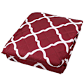 Miniatyrbillede 2 af 2: Dobbeltsidig Sanding Polyester Pongee Dyre Sofa Pude Vandafvisende Skridsikker Bil Dyremadras (Vinrød Stribet Enkelt 53x183cm)