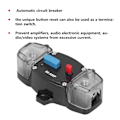 Miniatyrbillede 7 af 8: 80A Automatisk Sikringsafbryder Fuse Reset Overbelastningsbeskyttelse til Bil Marine Både Audio Video System