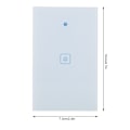 Miniatyrbillede 1 af 2: Smart Wifi Vægmounted Touch Light Switch Fjernbetjening Smart Home Controller (US 1Gang)