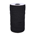Miniatyrbillede 2 af 2: 3mm 288yd Elastisk Snøre til Respirator Ørebind Syning Webbing Strækbar Mund-Dæmpning Fix Bånd Sort