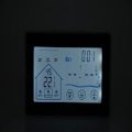 Miniatyrbild 1 av 8: Trådlös Digital Termometer Hygrometer Inomhus Utomhus Pekskärm Väderstation med Sensor