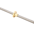 Miniatyrbilde 3 av 8: 5 stk T8 Trapesgjenge 2mm Stigning 8mm Ledd 200mm Lineær Bevegelse Gjenget Stang med Messingmutter for 3D-skriver