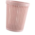 Miniatyrbild 2 av 6: Rund Rosa Papperskorg, Ventilerad Mesh Stilren Design för Enkel Avfallshantering i Olika Utrymmen (Stor)