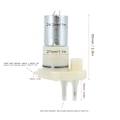Miniatyrbillede 1 af 2: Dobbelt nål mikro membran mini 3-6V luft vand vakuum selvprimende spray fisketank pumpe
