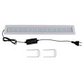 Miniatyrbillede 2 af 8: LED Akvarielys Ultra Tynd Høj Lysstyrke Knapswitch Holdbar Akvarielampe med Beslag EU Stik 220V 12W