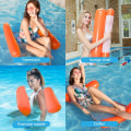 Miniatyrbillede 3 af 4: Sinwind Multi-Purpose Flydende Hængekøje, Oppustelig Pool Float 4-i-1 Flydende hvilestol Float Hængekøje Vandhængekøje Multi-Purpose Foldbar Flydende