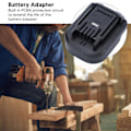 Miniatyrbilde 6 av 8: Batteriadapterkonverter ABS Elektriske Tilbehør for Worx 20V 4 PIN til 5 PIN med USB