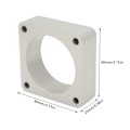 Miniatyrbilde 6 av 8: 4-Bolts Gasspjeldavstandsstykke Metall Gasspjeldadapterplate Erstatning for JEEP WRANGLER CHEROKEE