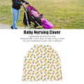 Miniatyrbillede 7 af 8: Ammecover Blød Åndbar Vindtæt 4 i 1 Multifunktionel Baby Ammecover til Babyvogn Lille Ananas
