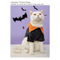 Miniatyrbillede 7 af 8: Halloween Hundetrøje Sød Græskar Spøgelser Blød Elastisk Kæledyr Cosplay Tøj til Små og Mellemstore Hunde Katte Sort M