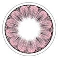 Pikkukuva 2 / 2: 1 kpl Unisex 0 asteen kukka-väriset pelottavat piilolinssit, vuosittainen käyttö, 14,5 mm, vaaleanpunainen