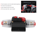 Pikkukuva 3 / 3: 12-24V 125A Stereo Audio Sulake Itsensä Palauttava Sulake Inline-Pidike Autolle Veneelle