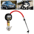 Miniatyrbild 1 av 8: Noga Däcktrycksmätare LCD Digital Display 3‑300PSI Luftpumpmätare för Motorcyklar Bilar