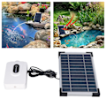 Miniatyrbillede 1 af 8: Solær Luftpumpe Justerbar Stor Volumen Lav Støj Energibesparende Sol Oxygenpumpe Aerator til Fiskedam Akvarium