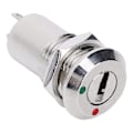 Miniatyrbillede 7 af 8: 10 stk. Nøgleafbryder Tønde Metal ON/OFF Strømlås Rustfrit Stål med Nøglemøtrik 12mm AC DC220V (Dobbelt Træk)
