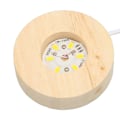 Miniatyrbillede 4 af 8: 3D Krystal Kugle 3,1 tommer i Diameter med Belysning i Træbase, USB-Strøm, Krystal Kugle Natlampe til Familie, Soveværelse, Kontor
