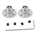 Miniatyrbillede 2 af 2: 2 stk. M3 Stive Flanskoblinger Motoraksle Kobling Connector ID 6mm OD 10mm