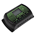 Miniatyrbild 1 av 2: LCD Solpanel Batteriregulator Laddningsregulator PWM Intelligent USB Port 12V 24V 10A