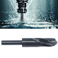 Miniatyrbillede 1 af 8: Reduceret Skaft Bor Bits HSS Twist Straight 1/2in Skaft Borværktøj 24.5mm Sort