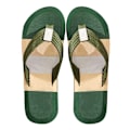 Miniatyrbillede 2 af 8: Mænds Flip Flops Hurtigtørrende Åndbar Skridsikker Blød EVA Ergonomisk Strand Thong Sandaler Grøn 40