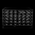 Miniatyrbillede 7 af 8: Akryl Neglekunst Display Stativ Magnetisk Adsorption Neglespids Gel Polish Display Bræt Holdere