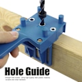Miniatyrbilde 3 av 5: 8 stk/sett Snekkerhull-lokaliseringsverktøy for boring, dowel-guide for snekring, blå