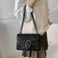 Miniatyrbillede 5 af 6: Crossbody tasker til kvinder - Skuldertaske i læder - Slangeprint