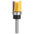 Miniatyrbillede 2 af 2: 1/4 tommer Skaft Træbearbejdning Fræser Flush Trim Router Bit Lige Trimning Fræsning Værktøj 6x19x20mm