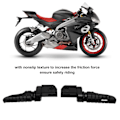 Miniatyrbillede 7 af 8: 2 stk. Motorcykel Forreste Fodstøtter CNC Aluminium Legering Fodstøtte Udskiftning til Aprilia RS660 RSV4 Tuono 660 V4 1100 Sort