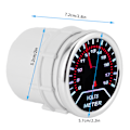 Miniatyrbild 5 av 7: Universal Voltmeter Spetsvoltmätare Spänningsmätare 52mm Bilinstrument