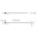 Pikkukuva 4 / 5: Vaihdeboxi Kierteinen Pienennysmoottori Pitkällä Ulostuloakselilla Jatkuva Virta T5 x 160mm N20DC6V 60RPM