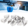 Miniatyrbild 1 av 8: 10 st Aluminium Vinkelkontakt 3D-skrivare 2020 Extrusionsprofil EU-standardkod T-typ